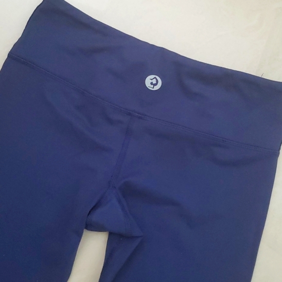 Scorpio Sol Athletic Yoga Capri Blue Leggings XS - Picture 3 of 7